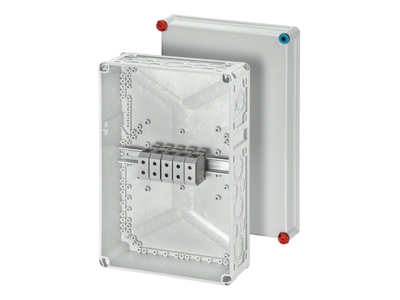 Forgreningsdåse 5x16-50 mm², Cu, 450x300x170 mm (Mi0301), IP65 - Grå