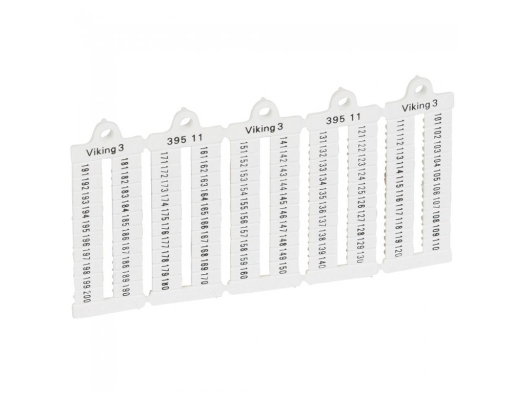 Viking 3 klemmemærkning 101-200 ver 5mm
