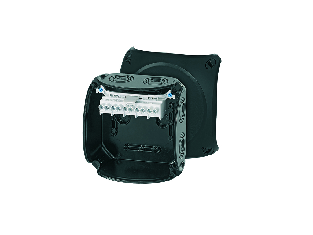 KVIK 130x130mm Sort M20-32 5x2,5-6mm² 