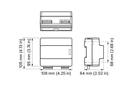 Dynalite DDNG485 RS-485/DMX512 Gateway.