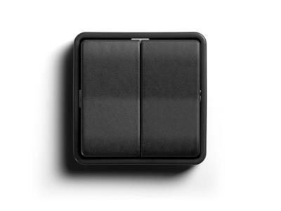 Tangenter og bagplade (4-tryk) til EnOcean tryk for Fuga - Antracit