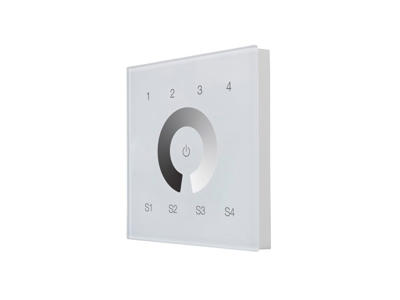 DALI panel m/4 scenarier + dæmp, 4 DALI Grupper, 100mA DALI bus