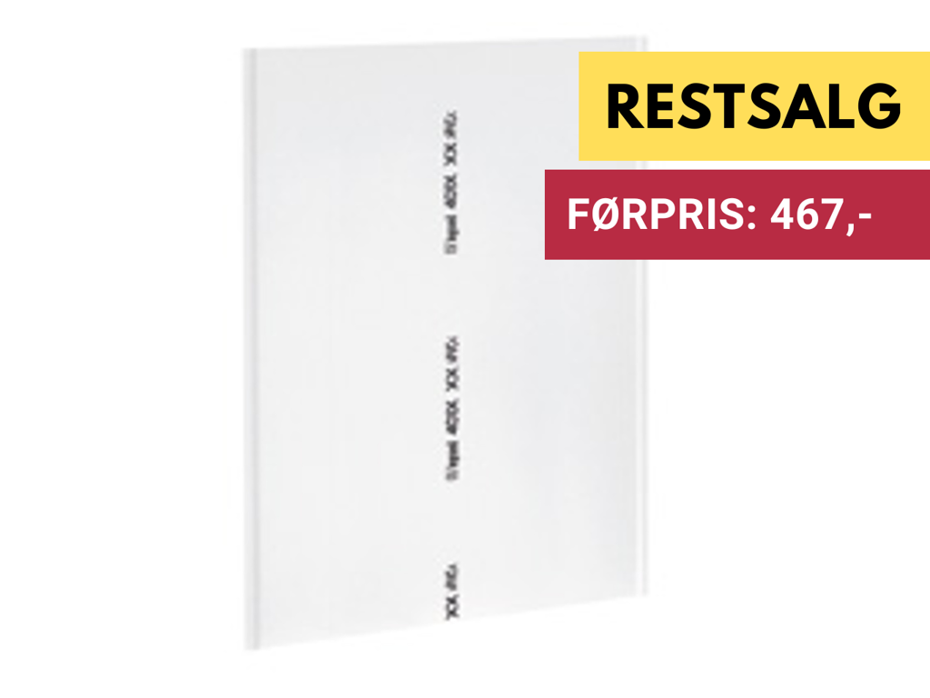 Drivia Bagplade kl.II 2x18M Hvid 