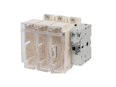 Socomec sikringsbryder NH0 sikringer, 3P 160A - Frontbetjening højre side