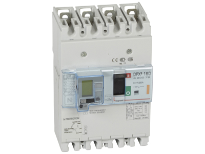Legrand maksimalafbryder med fejlstrømsmodul DPX³ 160, 125A 4P, 25kA