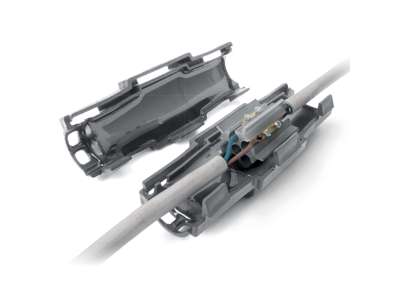 Raytech samledåse med gel, 105x55x55 mm, IPX8 - Grå