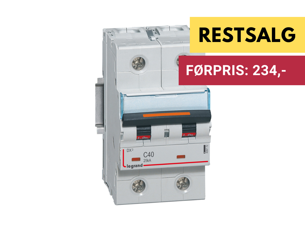 DX3 Automat C 20A 2P 2M 25kA 