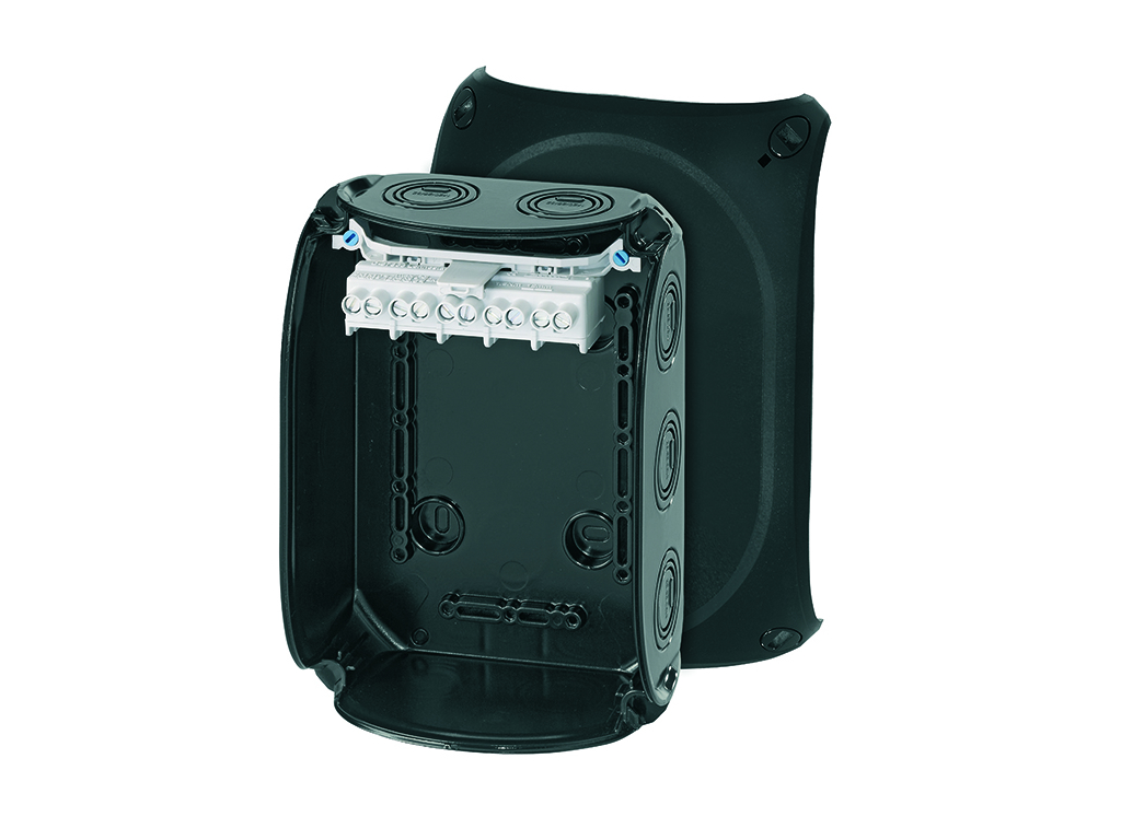 KVIK 180x130mm Sort M20-32 5x2,5-6mm² 