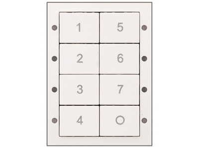 Helvar DALI 136W panel med 8 tryk - Hvid