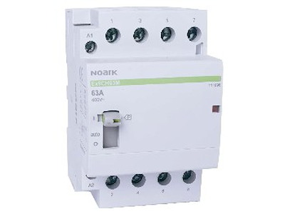 Noark kontaktor med manuel omskifter 40A, 220-240V AC, 4NC