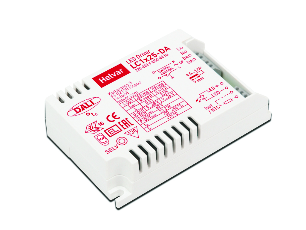Helvar LED driver LC1x25-DA (DALI)