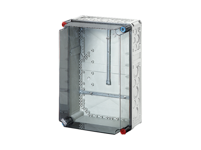 Mi kasse med beslag til 1 x kWh-måler, 450x300x214 mm