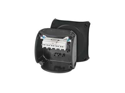 ATEX forgreningsdåse 5x0,75-2,5 mm², 93x93x62 mm - Sort