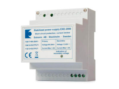 EXE2000 Strømforsyning 12VDC 1500mA