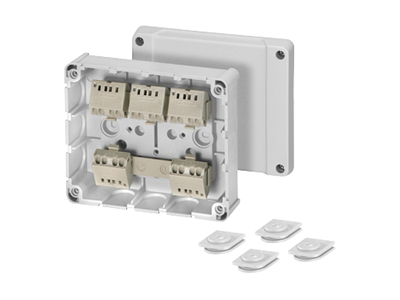 KVIK 139x119 med klemmer 1,5-2,5mm2 5P f/kanal.