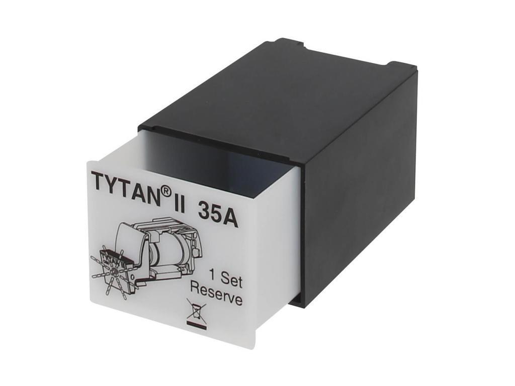 TYTAN® II D0 sikringsskuffer med blinkmelder 3 x 35A - Sort