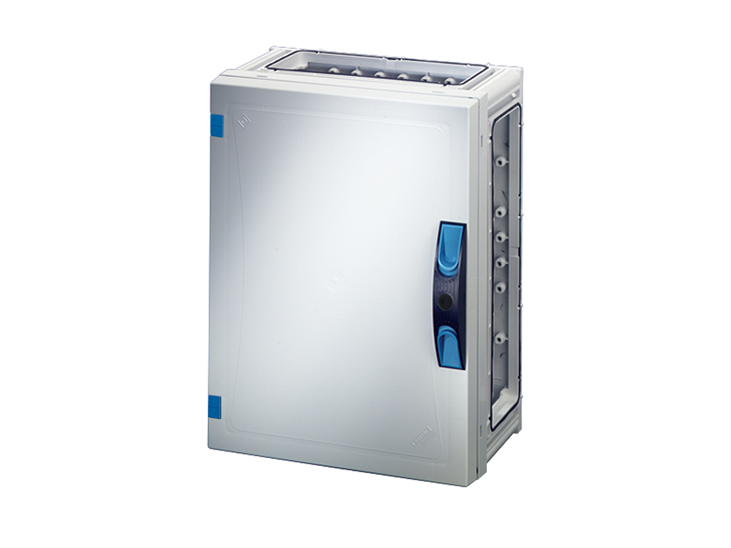 Hensel ENYSTAR tom kasse uden sider 360x270x186 mm - Grå dør