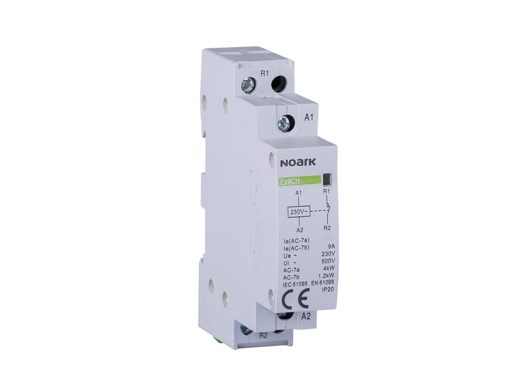 Noark kontaktor 25A, 230V AC, 2NO 