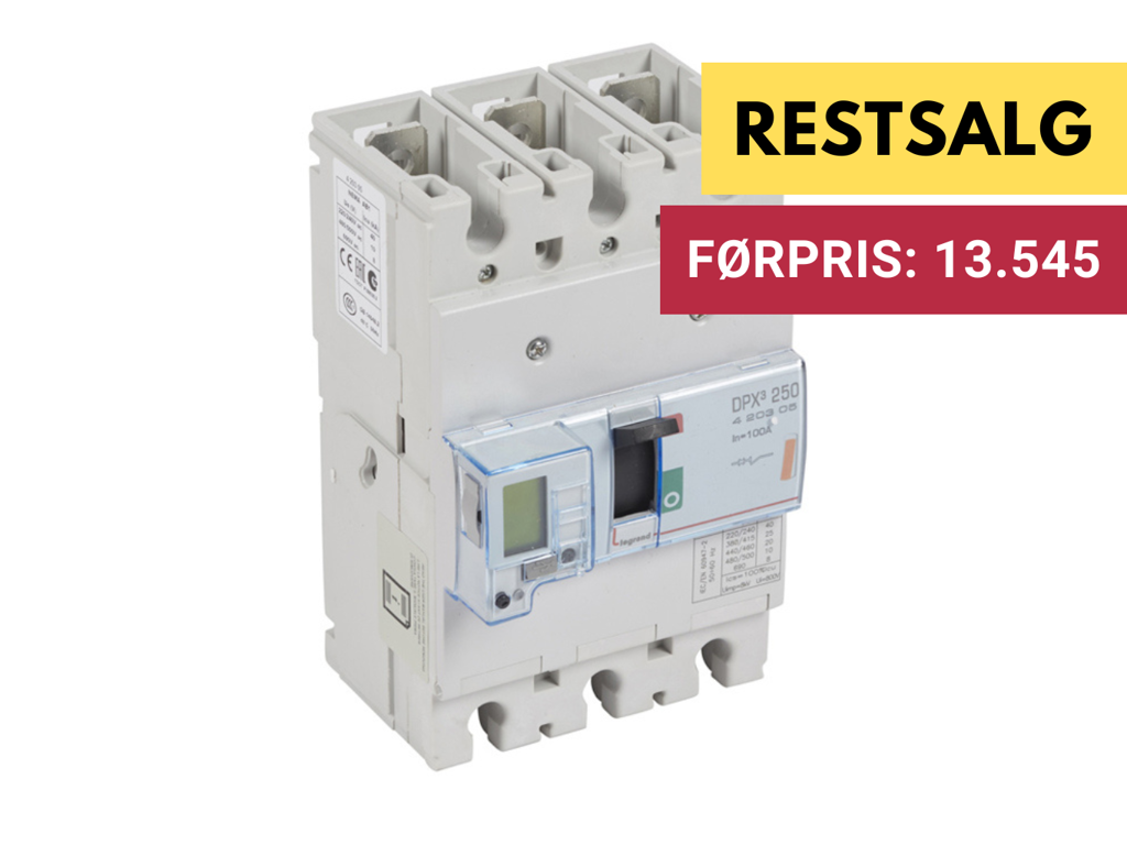 Legrand Maksimalafbryder DPX3 250, 100A 3pol