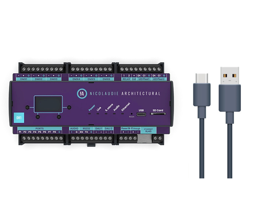 DMX DR1 LITE lyscontroller, LIMITED, 1024ch, 2000 scener, 20 zoner