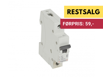 Legrand automatsikring RX3 C6A 1P 1M 6/6kA