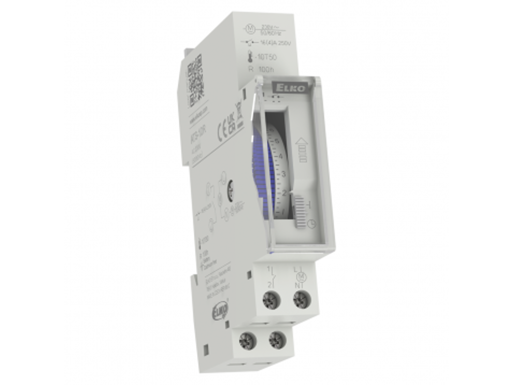 ELKO EP analogt døgnur 230V, 16A, IP20, 1M