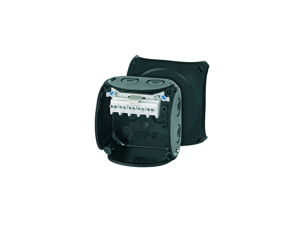 KVIK 93x93mm Sort M20 5x1,5-2,5mm² 