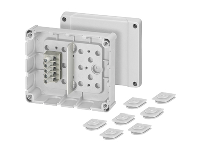 KVIK 139x119 med klemmer 1,5-2,5mm2 5P for kanal.