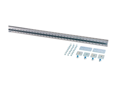 Profilskinnesæt inkl. 1 x 2m skinne, 2 x tilslutning, 20 x skruer