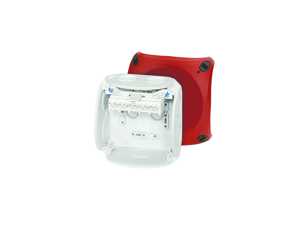 Forgreningsdåse til nødbelysning, 1,5-4 mm², Cu, 130x130x77 mm