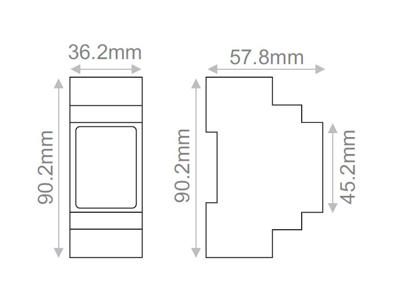 Casambi DMR.733 bagkantslysdæmper til DIN-skinne