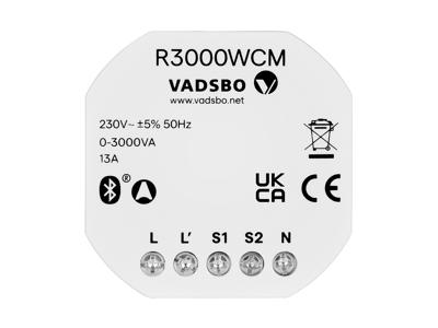 Casambi relæ R3000WCM, 13A