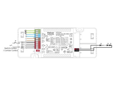 Helvar LED-driver LC45SE-DA-150-1050-LOOP (DALI-2)