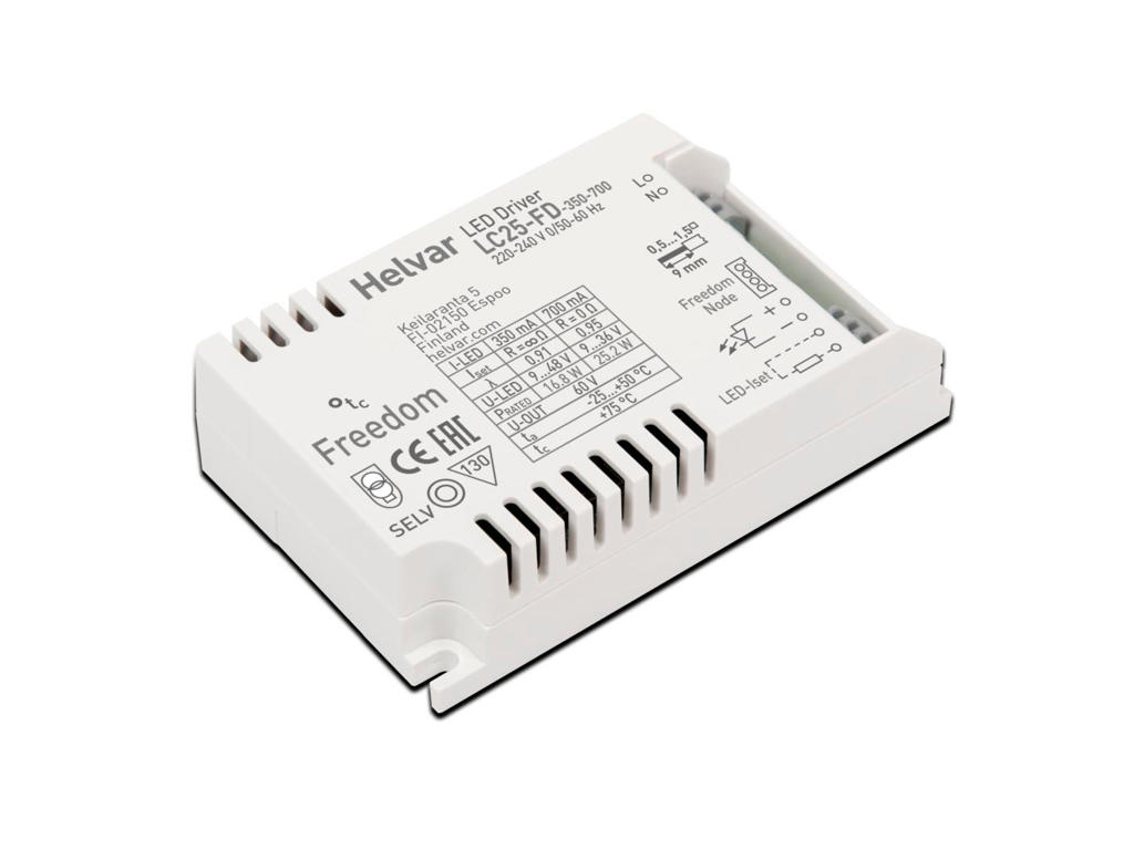 Helvar Freedom driver LC25-FD-350-700