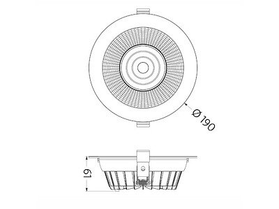 Safie RE D190 MI 2100 On/Off 840 Hvid CWP-2,5m