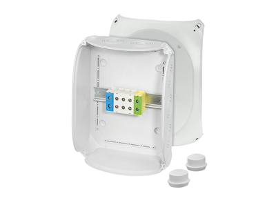 Forgreningsdåse 5x1,5-50 mm², Cu/Alu, 225x295x122 mm, IP66/67/69 - Grå