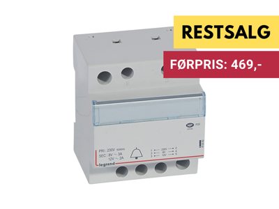 DX3 Ringetransformer 230V-12/8V 4M 24VA 2/3A