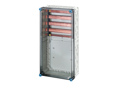Hensel Mi kasse med skinnefelt 630A Cu 5-polet, 600x300x170 mm