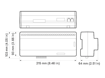 Dynalite DDRC810DT-GL Relæ modul 8 x 10A.