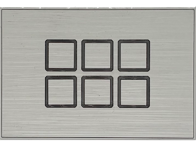 VORTEXITE BIANCO 2P, MATERIALEFINISH til AURORA 2-kontrol elektroniske trykknappaneler