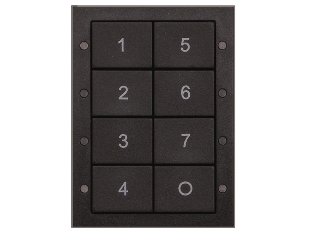 Helvar DALI-2 136BD2 panel med 8 tryk - Antracitgrå