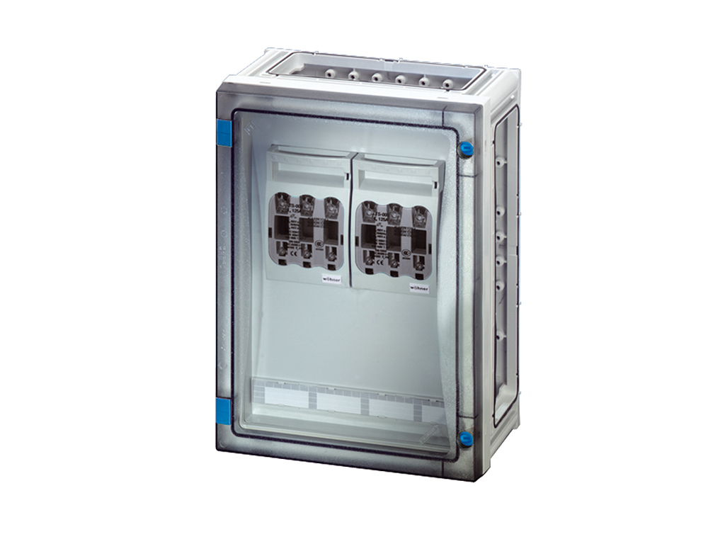 Hensel ENYSTAR kasse med 2 x sikringsafbryder 125A, HRC 001, 3-polet