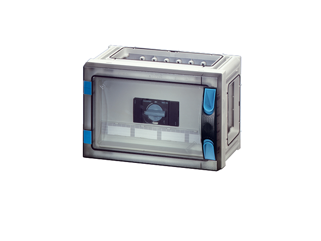 Hensel ENYSTAR kasse med skillesikring + sikringsafbryder 63A, 4P PE