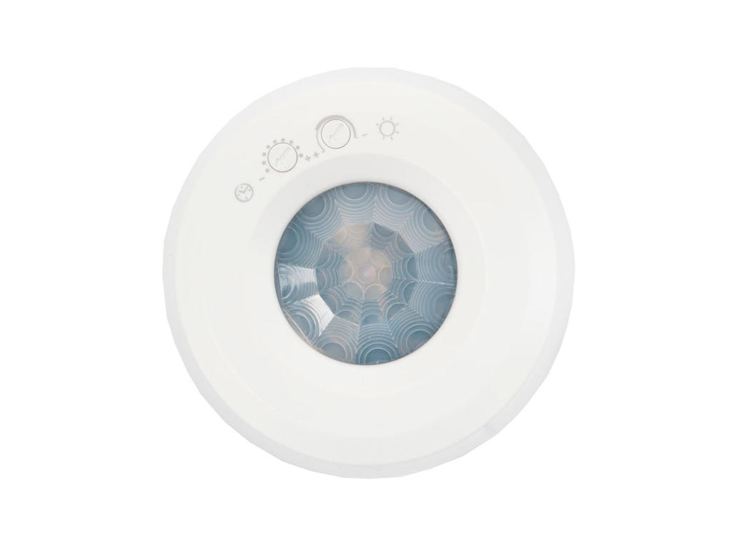 PIR sensor til påbygning (230V, 360°, Ø7m) IP20 - Hvid