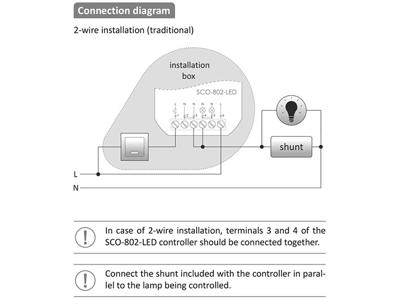 F&F bagkantlysdæmper til LED 350W, 230V - Med hukommelse