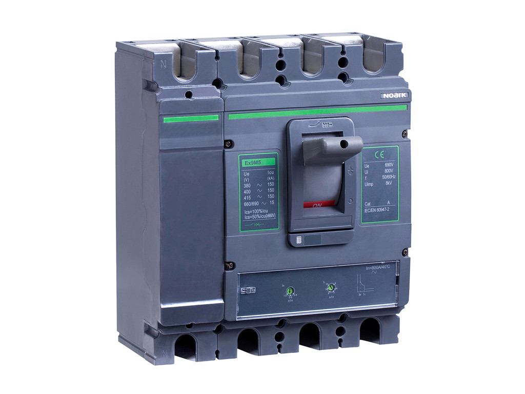 Noark M5 maksimalafbryder termomagnetisk, 630A 4P 4T, 150kA 