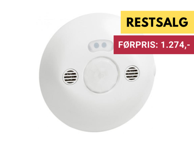 Dual PIR sensor (230V, 360°, Ø8m/93m2) IP20 - Hvid