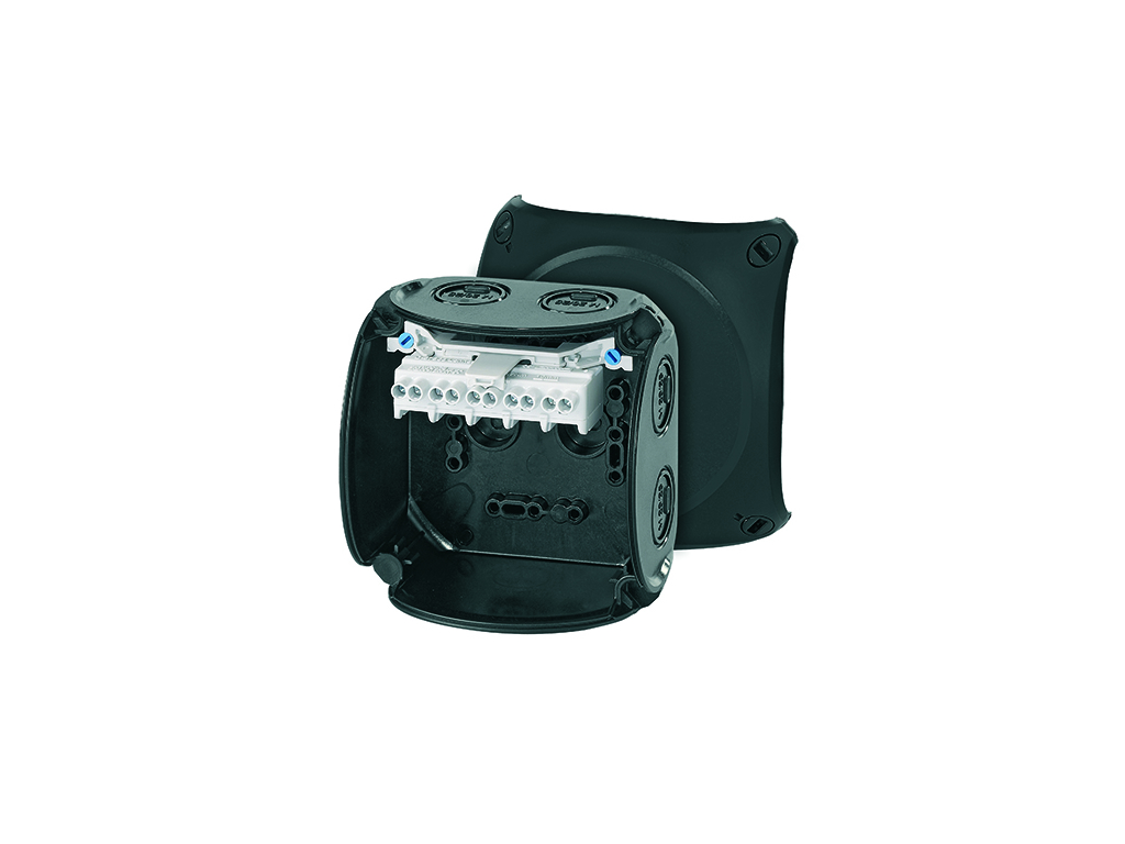 KVIK 104x104mm Sort M20-25 5x1,5-4mm² 