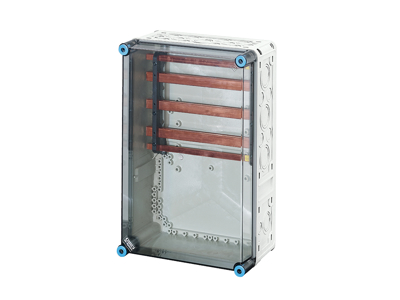 Hensel Mi kasse med skinnefelt 400A Cu 5-polet, 450x300x170 mm