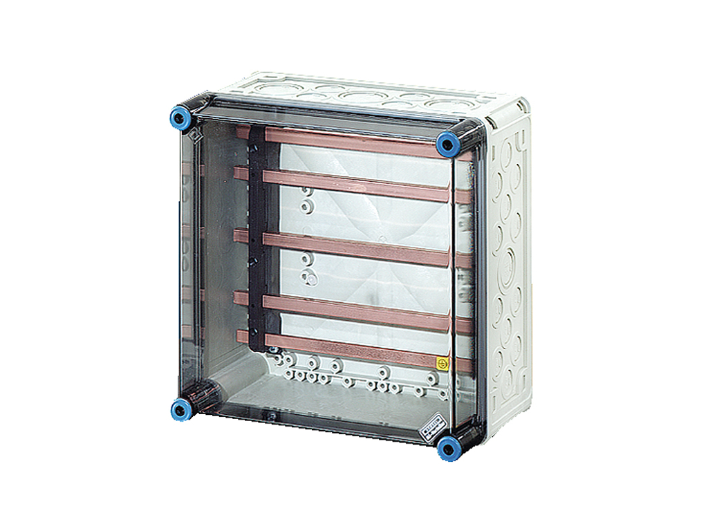 Hensel Mi kasse med skinnefelt 250A Cu 5-polet, 300x300x170 mm